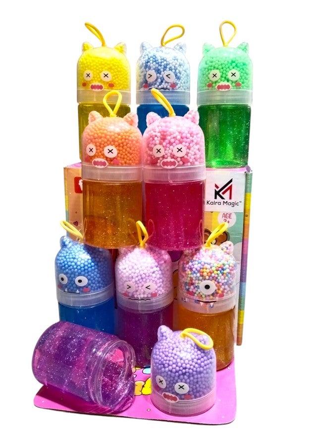 KALRA MAGIC مجموعة KALRA MAGIC® Slime، ألوان غير سامة، سلايم كريستالي شفاف، معجون طين جيلي ناعم، لعبة لتخفيف التوتر، لعبة جيلي للأطفال والكبار (العبوة 1-Slime-03) - Image 3